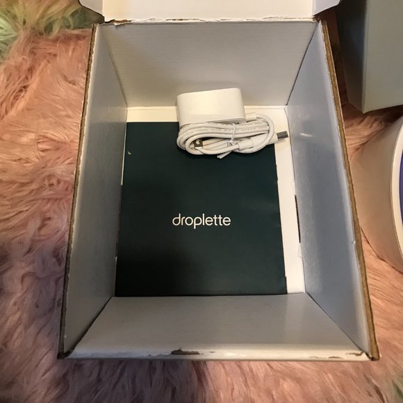 New! droplette Micro-Infuser in box Purple with dock and charger - Picture 3 of 3